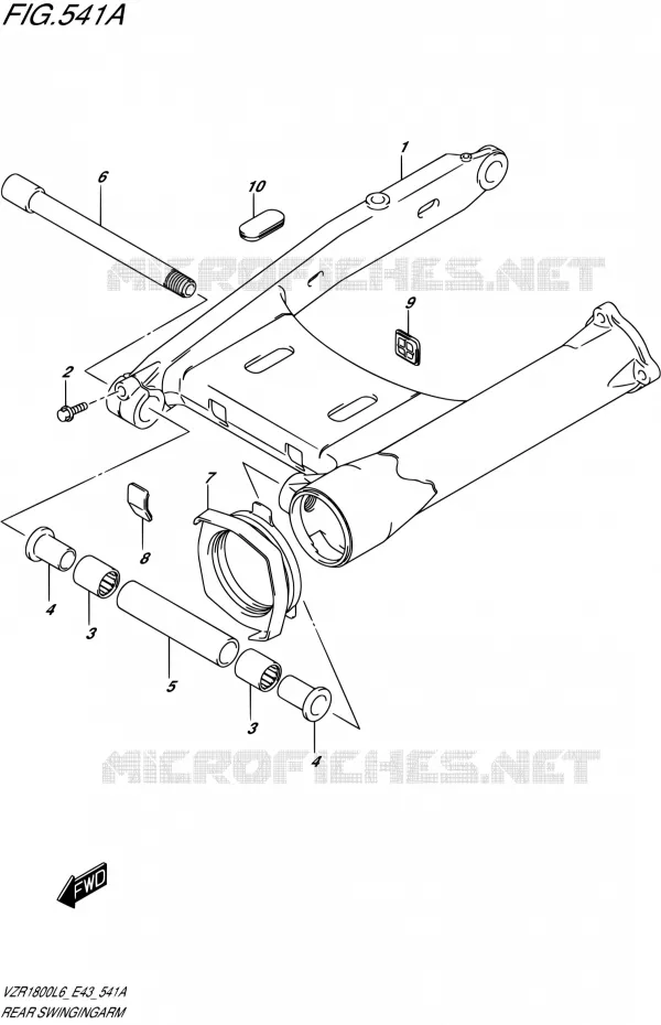 SWINGARM Suzuki MOTO 1800 BOULEVARD 2016  VZR1800 L6/VZR1800Z L6 (E43)