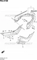 ACHTERSPATBORD (VZR1800BZL5 E02) voor Suzuki INTRUDER 1800 2015