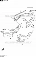 ACHTERSPATBORD (VZR1800BZUFL5 E19) voor Suzuki INTRUDER 1800 2015