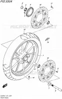 VOORWIELT (DL650AL7 E21) VERING/REM/WIEL 650 suzuki-motorfietsen V-STROM 2017 13033093