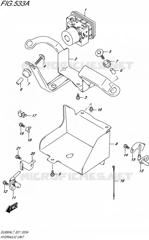 ABS Suzuki MOTO 650 V-STROM 2017  DL650AL7 E21