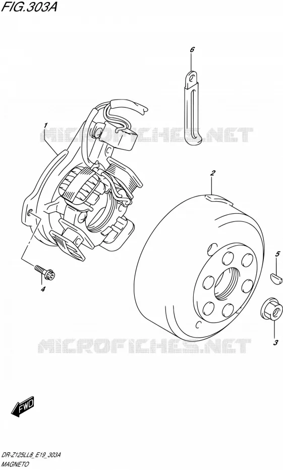 ONTSTEKING Suzuki MOTO 125 DR-Z 2018  DR-Z125LL8 E19