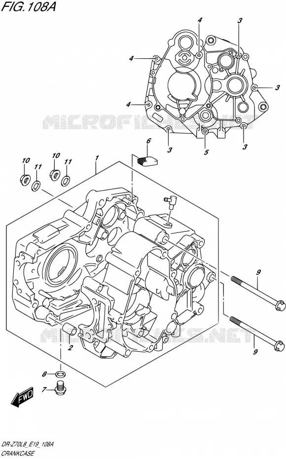 CASING Suzuki MOTO 70 DR-Z 2018  DR-Z70L8 E19