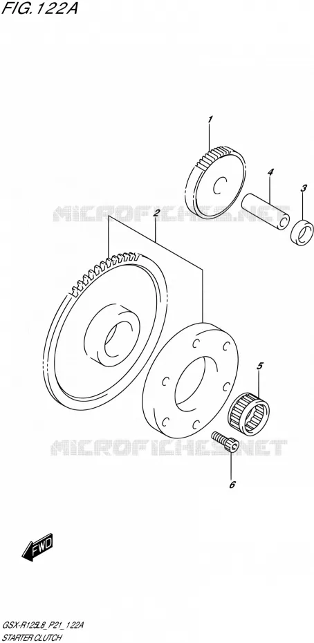 STARTMOTOR CLUTCH Suzuki MOTO 125 GSX-R 2018  GSX-R125L8 P21