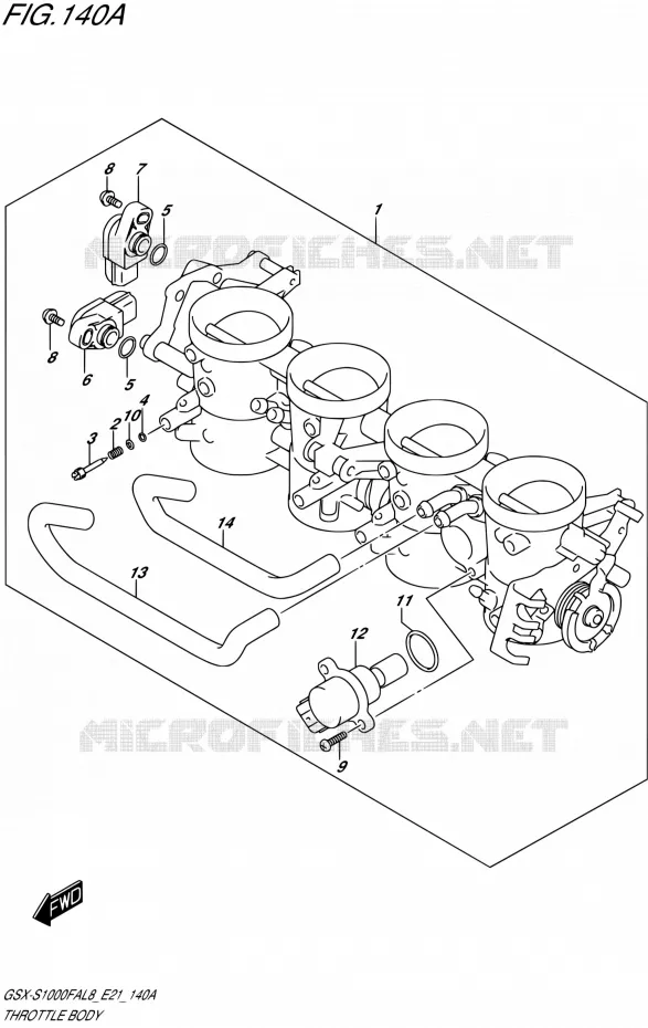 GASKLEPHUIS Suzuki MOTO 1000 GSX-S 2018  GSX-S1000FAL8 / GSX-S1000FZAL8 E21