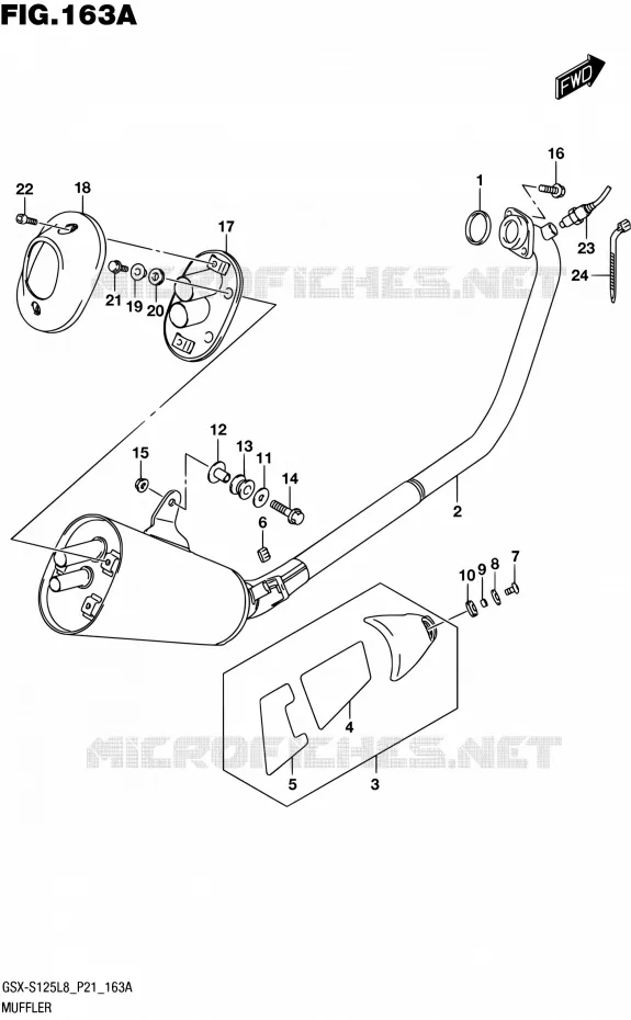 GELUIDDEMPER Suzuki MOTO 125 GSX-S 2018  GSX-S125L8 P21