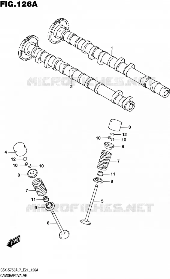 NOKKENAS - VALVES Suzuki MOTO 750 GSX-S 2017  GSX-S750AL7 E21