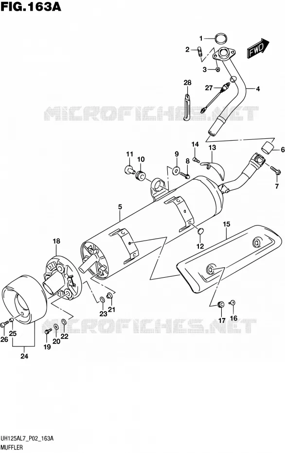 GELUIDDEMPER Suzuki SCOOTER 125 BURGMAN 2017  UH125AL7 P02