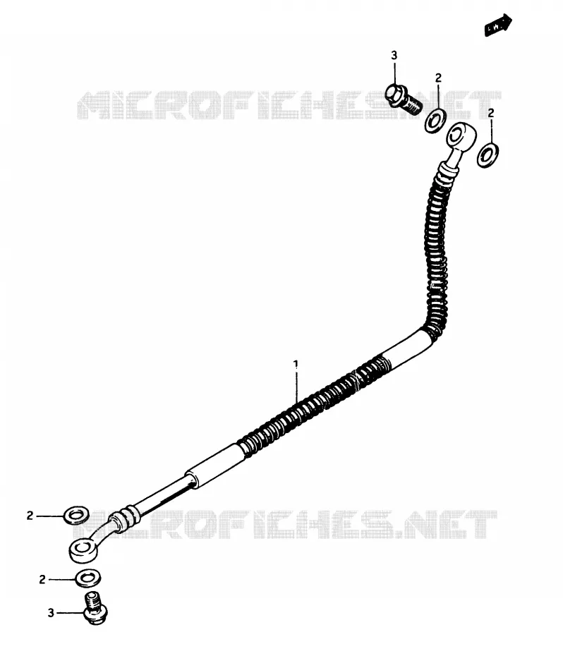 ACHTER REMSLANG Suzuki MOTO 750 GSX-E 1984  GSX750EE(D/E)