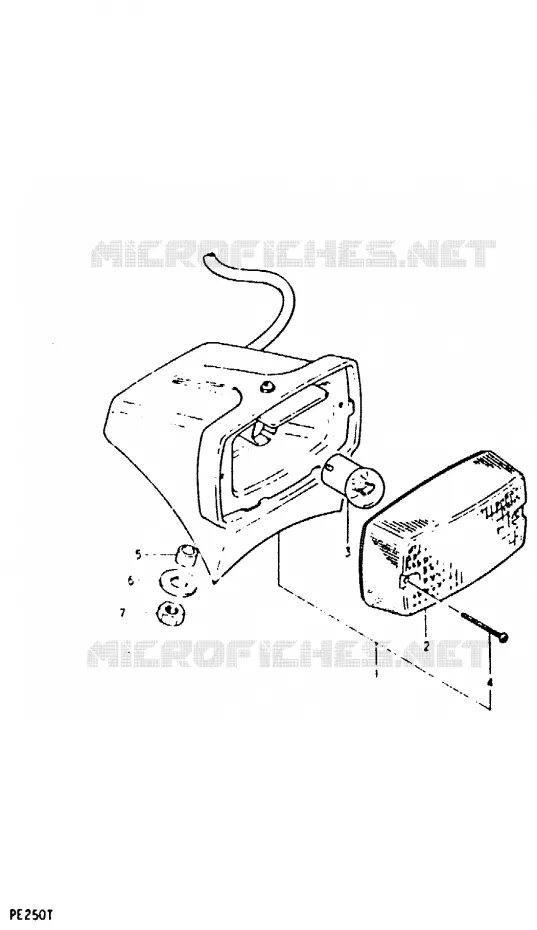 ACHTERLICHT Suzuki MOTO 250 PE 1981  PE250X(T/X)