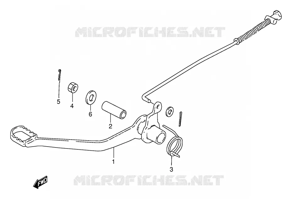 ACHTERREM Suzuki MOTO 50 JR 1996  JR50T(P3/P28)