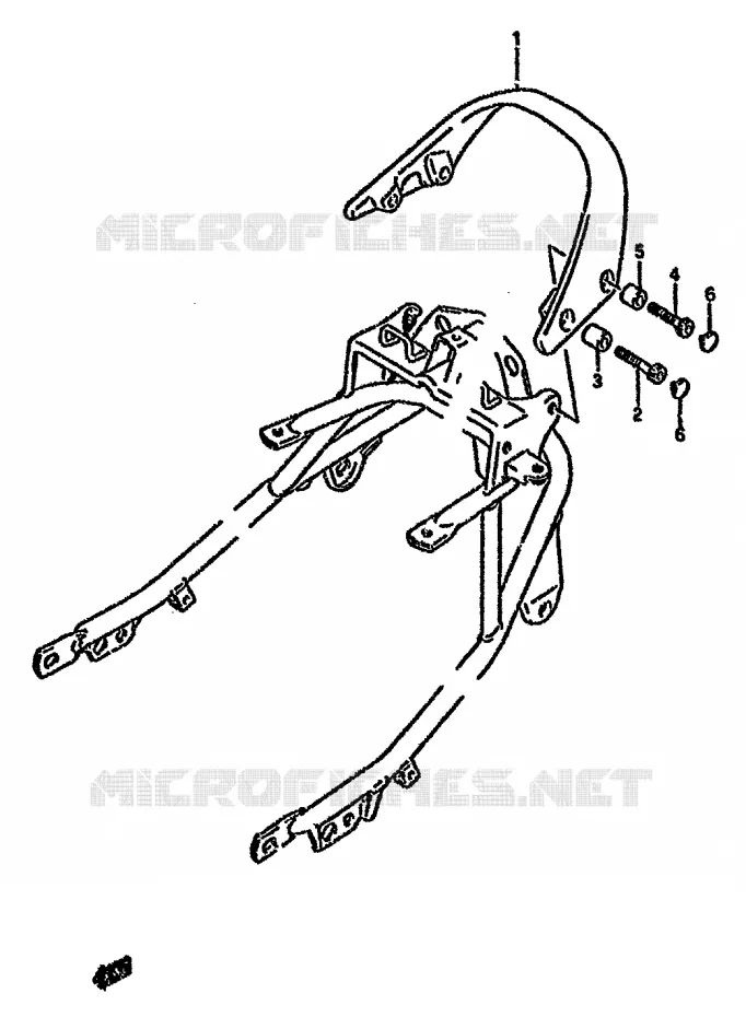 BACKREST Suzuki MOTO 750 GSX-F 1992  GSX750FN(K-T)