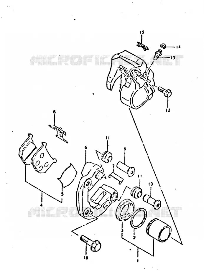 FRONT CALIPER Suzuki MOTO 750 GSX 1980  GSX750T(T/X)