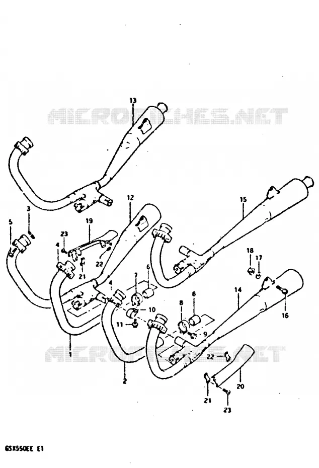 GELUIDDEMPER Suzuki MOTO 550 GSX-E 1984  GSX550ESE(E1)