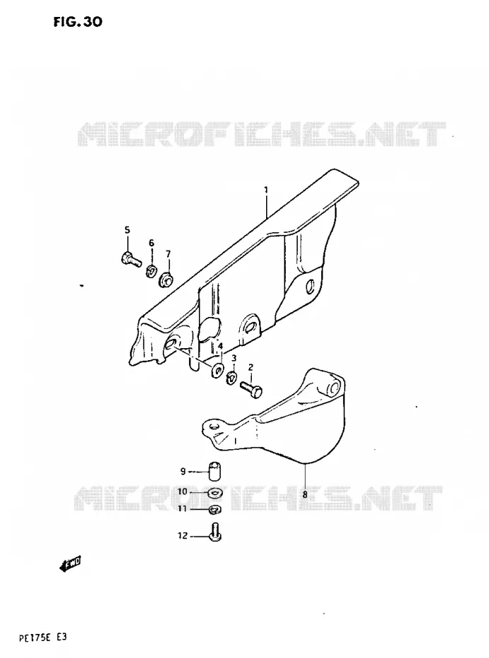 KETTINGKAST Suzuki MOTO 175 PE 1984  PE175E