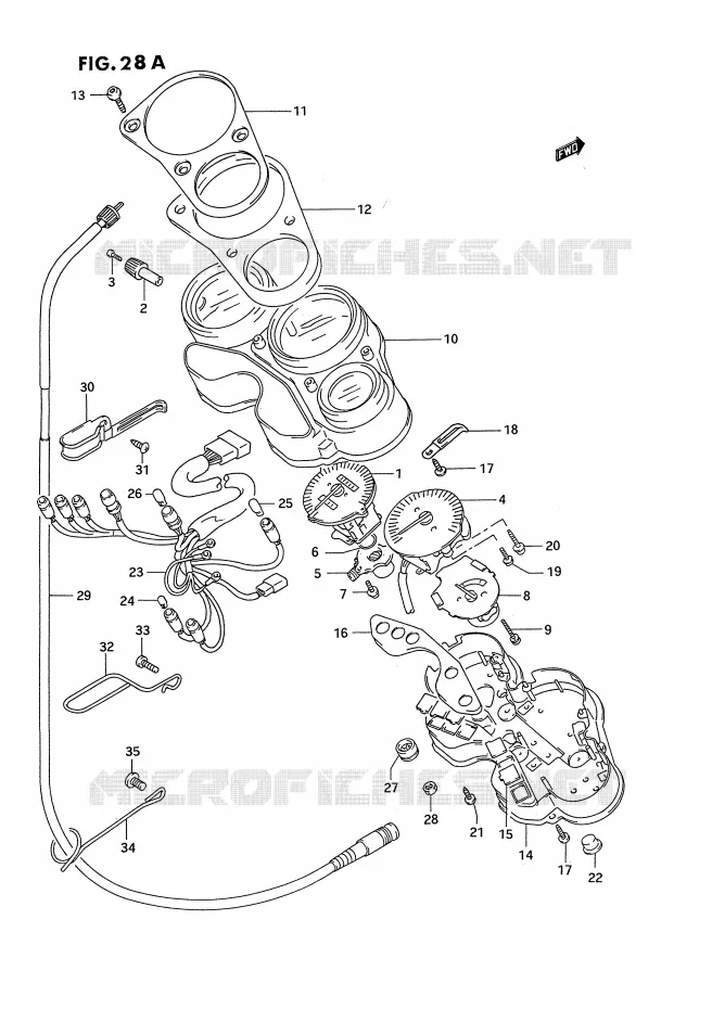 SNELHEIDSMETER (MODELE R/S) Suzuki MOTO 750 GSX-R 1995  GSX-R750WS(E2)