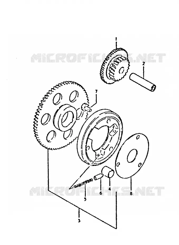 STARTMOTOR CLUTCH Suzuki MOTO 400 GSX 1980  GSX400SX(T/X)