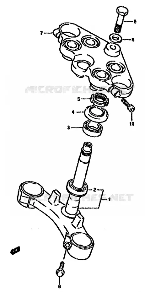 STUURKOLOM Suzuki MOTO 750 GSX-F 1995  GSX750FS(K-T)