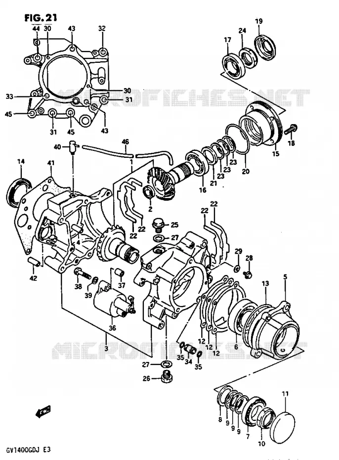 AANDRIJFAS Suzuki MOTO 1400 CAVALCADE 1986  GV1400GDG(G/H/J)
