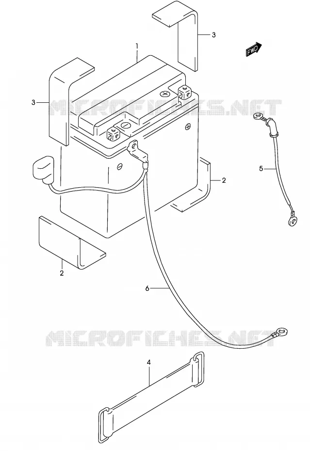 ACCU Suzuki MOTO 250 MARAUDER 2003  GZ250K3(P19)