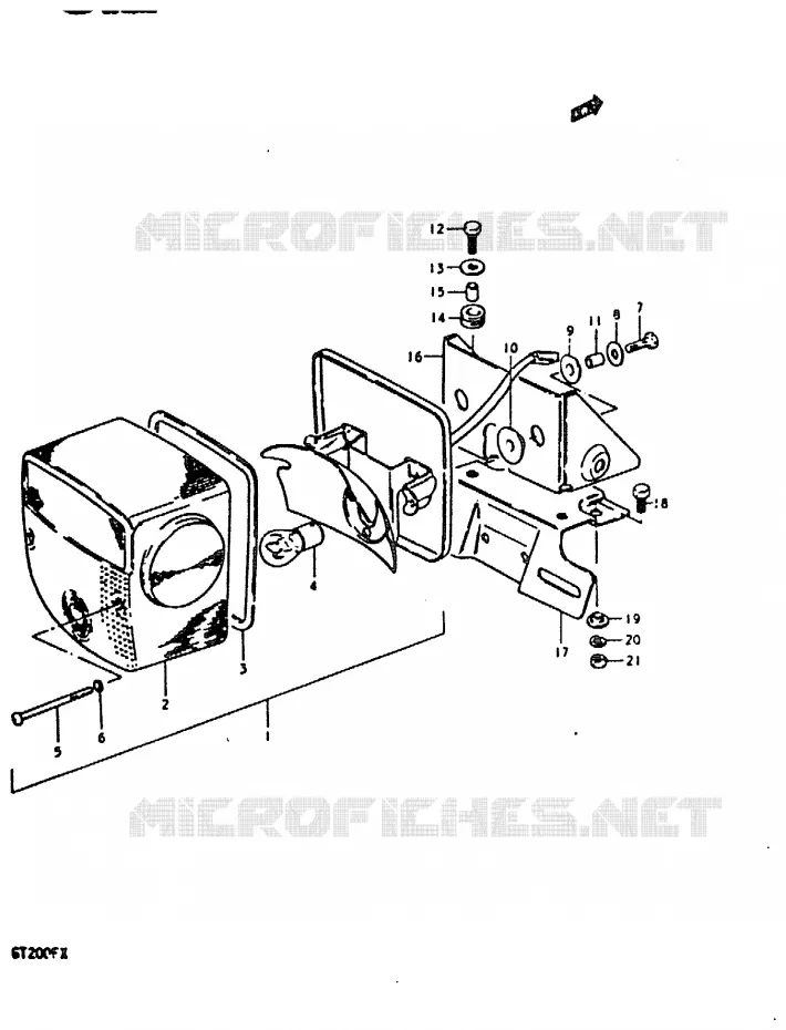 ACHTERLICHT Suzuki MOTO 200 GT 1999  GT200X(X)