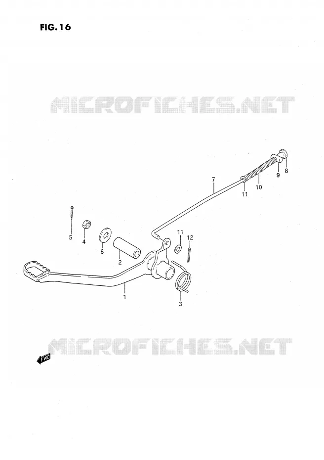 ACHTERREM Suzuki MOTO 50 JR 1992  JR50N(P28)