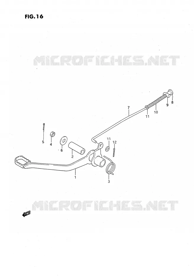ACHTERREM Suzuki MOTO 50 JR 1992  JR50N(P3)