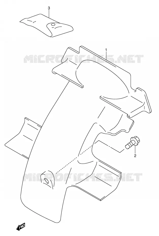 ACHTERSPATBORD Suzuki MOTO 50 JR 2005  JR50K5(P3/P28)