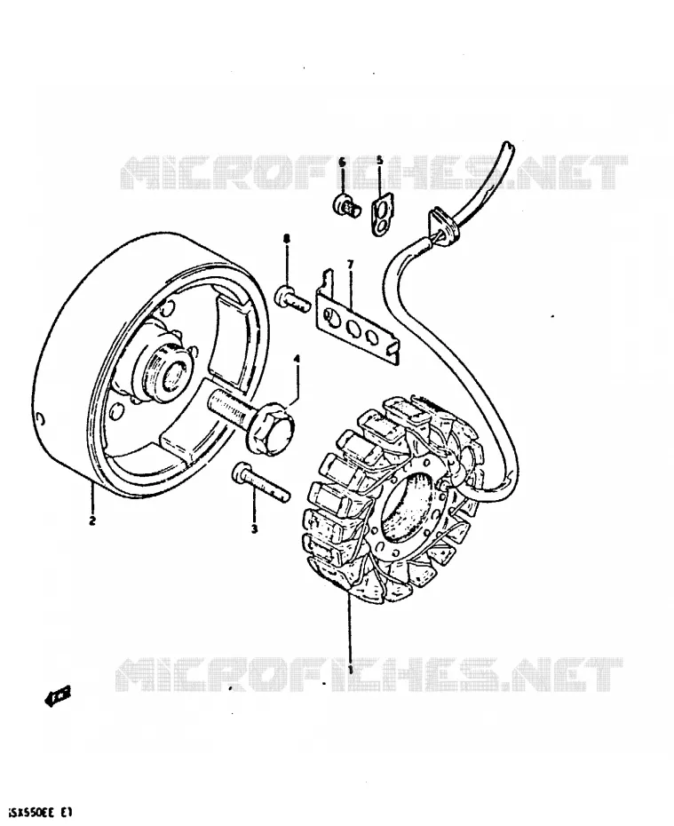 ALTERNATOR Suzuki MOTO 550 GSX-E 1984  GSX550EFE(E1)