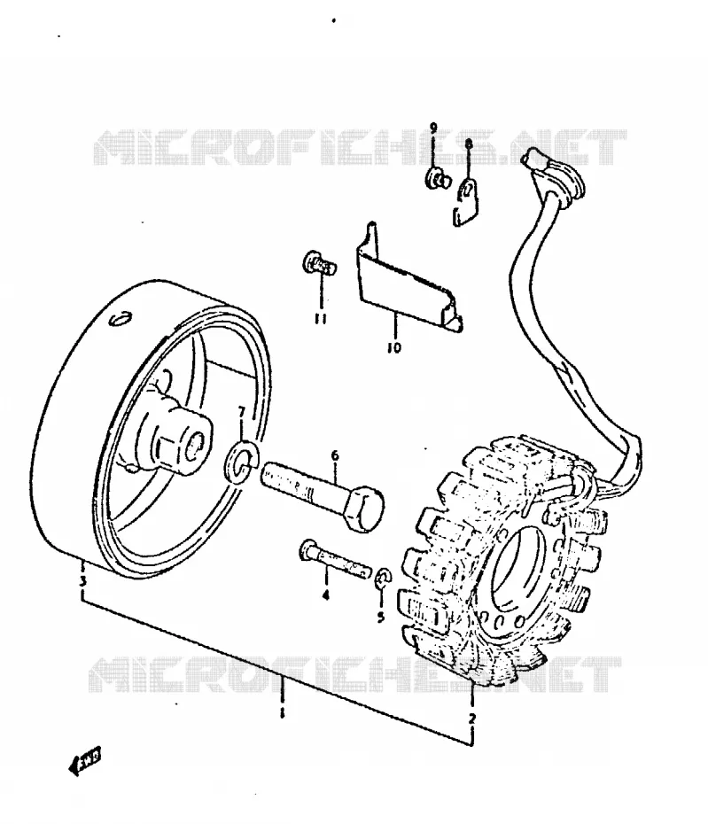 ALTERNATOR Suzuki MOTO 750 GSX 1981  GSX750X(T/X)