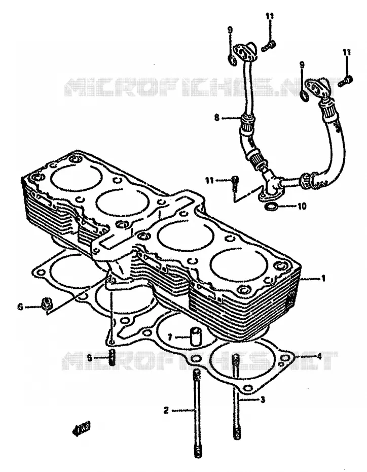 CILINDER Suzuki MOTO 750 GSX-F 1995  GSX750FS(K-T)