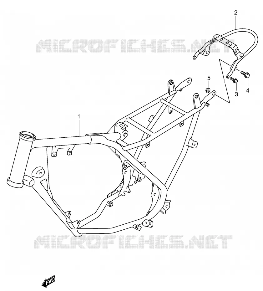 FRAME Suzuki MOTO 80 JR 2001  JR80K1(P3/P28)