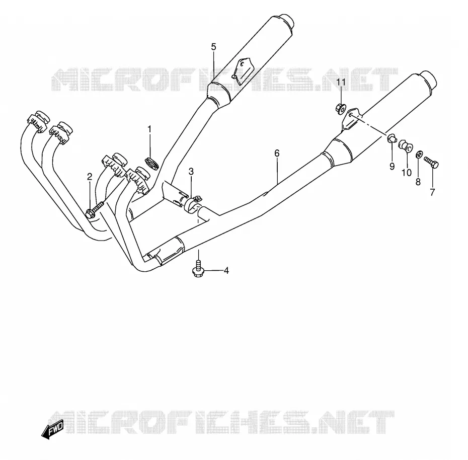 GELUIDDEMPER (MODELE J) Suzuki MOTO 600 GSX-F 1992  GSX600FU2N(E2)