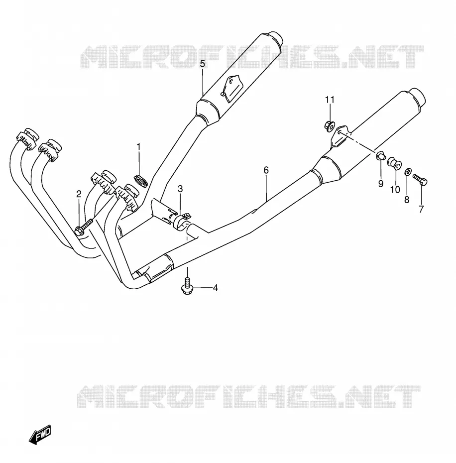GELUIDDEMPER (MODELE K/L/M/N/P/R/S) Suzuki MOTO 600 GSX-F 1988  GSX600FJ(E2)