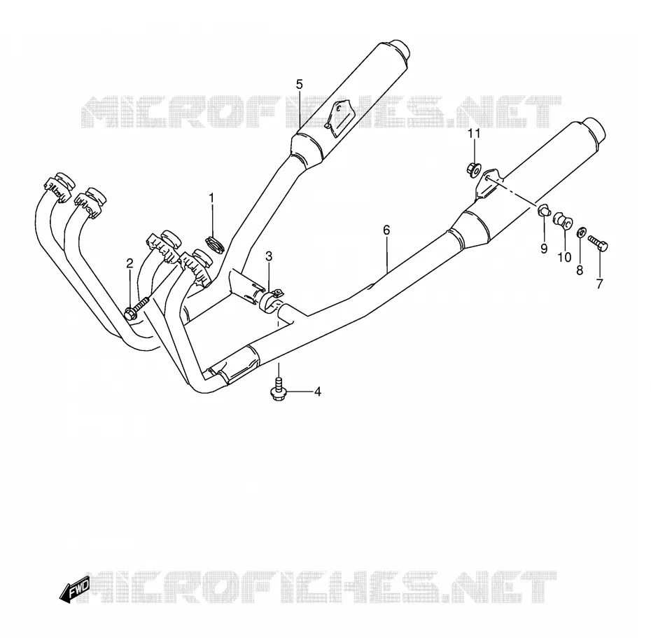 GELUIDDEMPER (MODELE T) Suzuki MOTO 600 GSX-F 1990  GSX600FUL(E2)