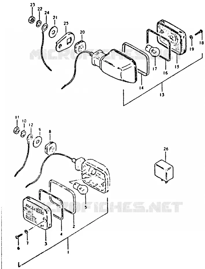 INDICATOREN Suzuki MOTO 400 GSX 1996  GSX400ET(T/X)