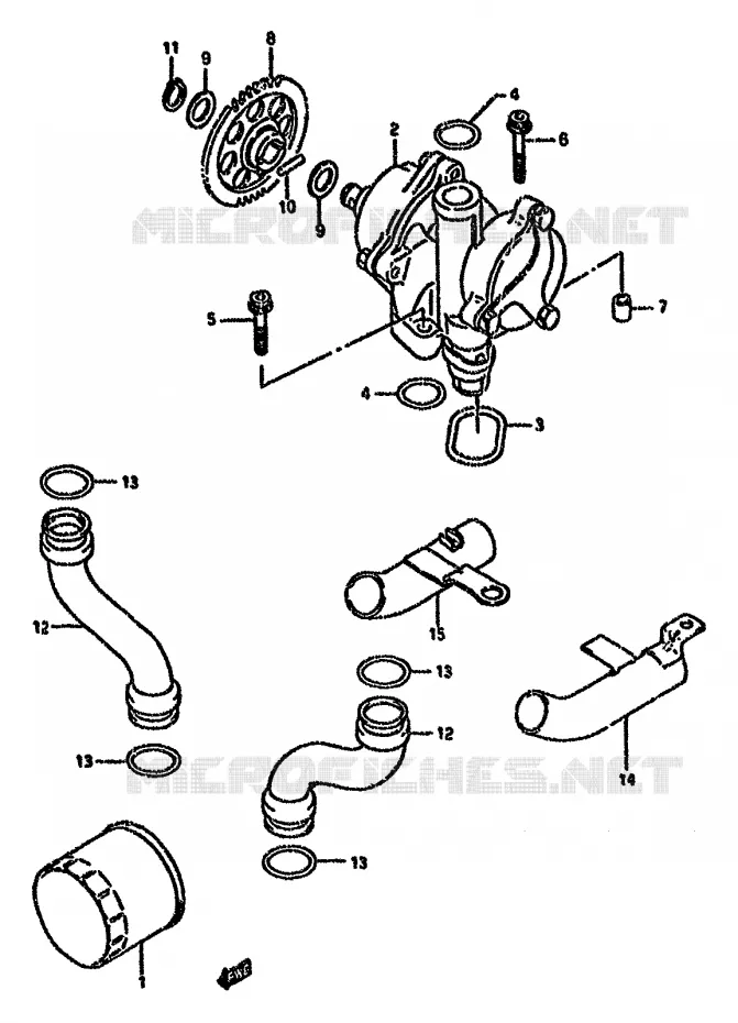 OLIEPOMP Suzuki MOTO 750 GSX-F 1992  GSX750FN(K-T)