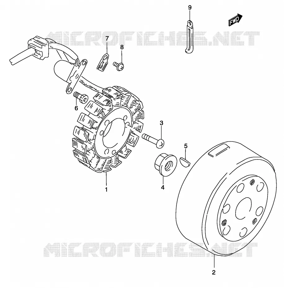 ONTSTEKING Suzuki MOTO 250 MARAUDER 2005  GZ250K5(P3)