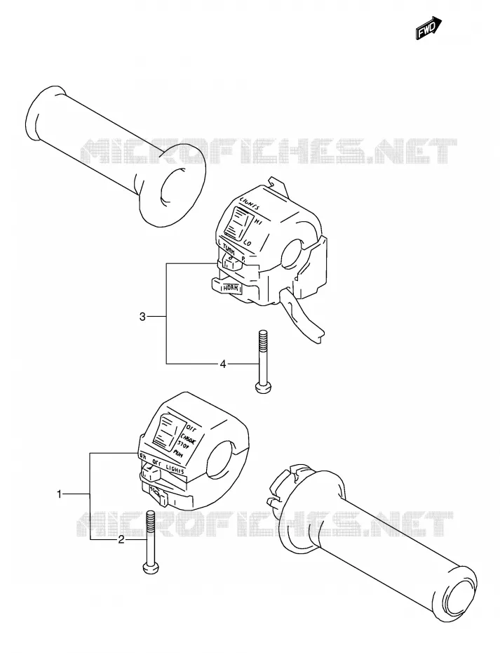 SCHAKELAARS (MODELE J) Suzuki MOTO 600 GSX-F 1991  GSX600FU2M(E2)