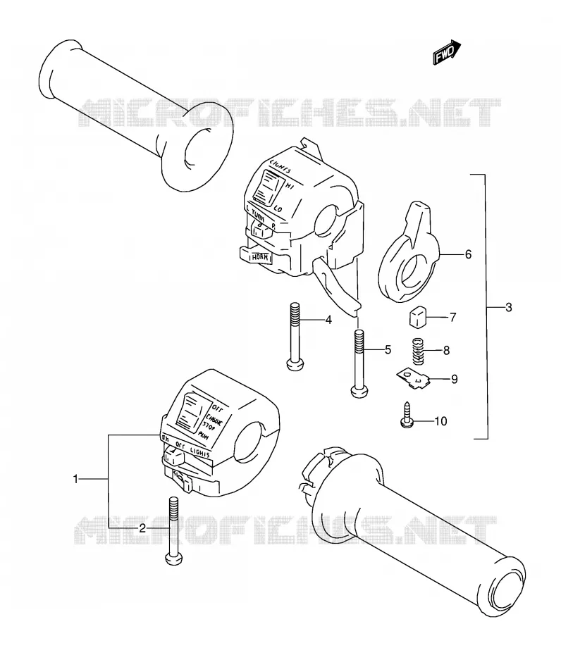 SCHAKELAARS (MODELE T) Suzuki MOTO 600 GSX-F 1991  GSX600FM(E2)