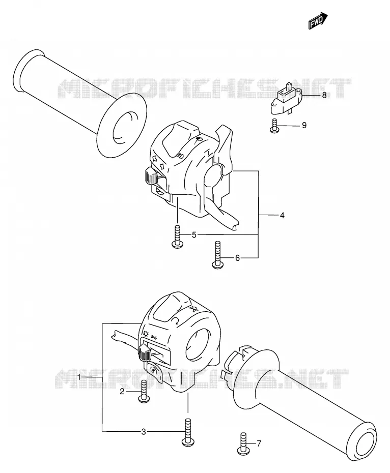SCHAKELAARS (MODELE W/X/Y/K1/K2) Suzuki MOTO 600 GSX-F 1999  GSX600FX(E2)