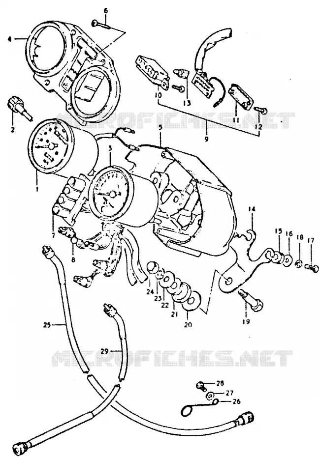 SNELHEIDSMETER Suzuki MOTO 400 GSX 1980  GSX400SX(T/X)