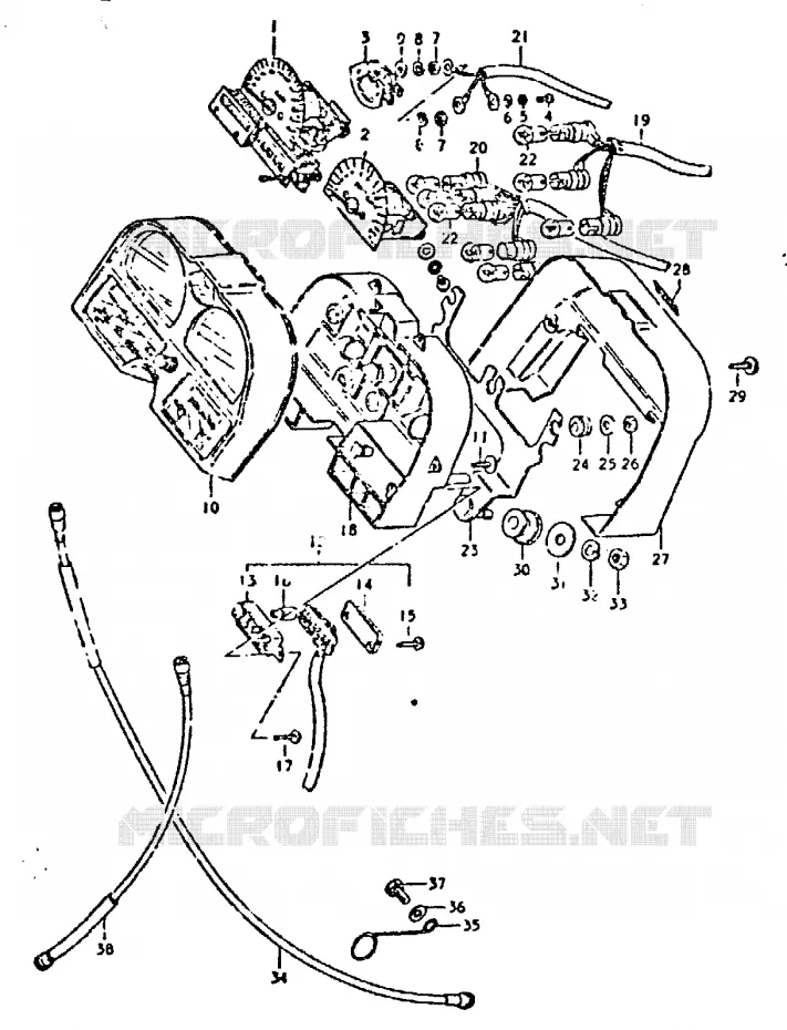 SNELHEIDSMETER Suzuki MOTO 750 GSX-E 1981  GSX750EX(T/X)