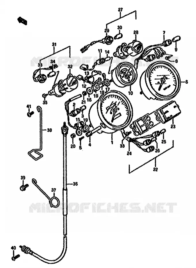 SNELHEIDSMETER Suzuki MOTO 750 GSX-F 1993  GSX750FP(K-T)