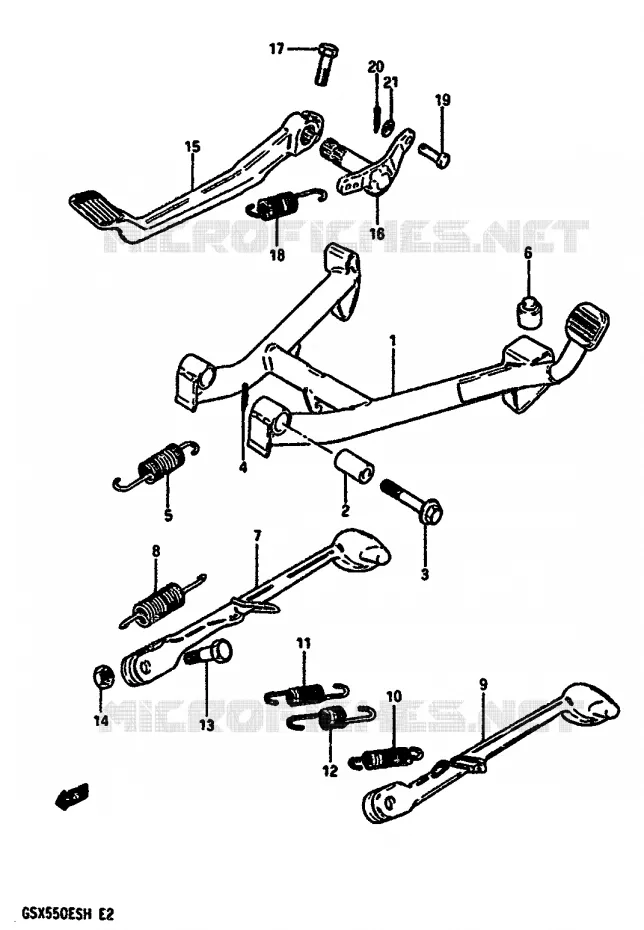 STAND Suzuki MOTO 550 GSX-E 1985  GSX550EUF(F/G/H)