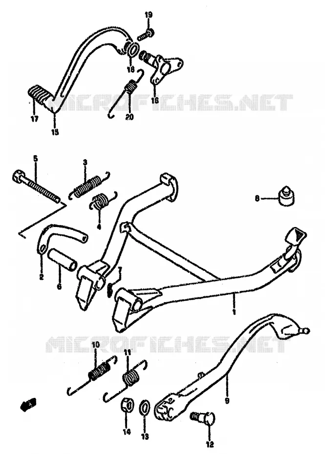 STAND Suzuki MOTO 750 GSX-F 1989  GSX750FK(K-T)
