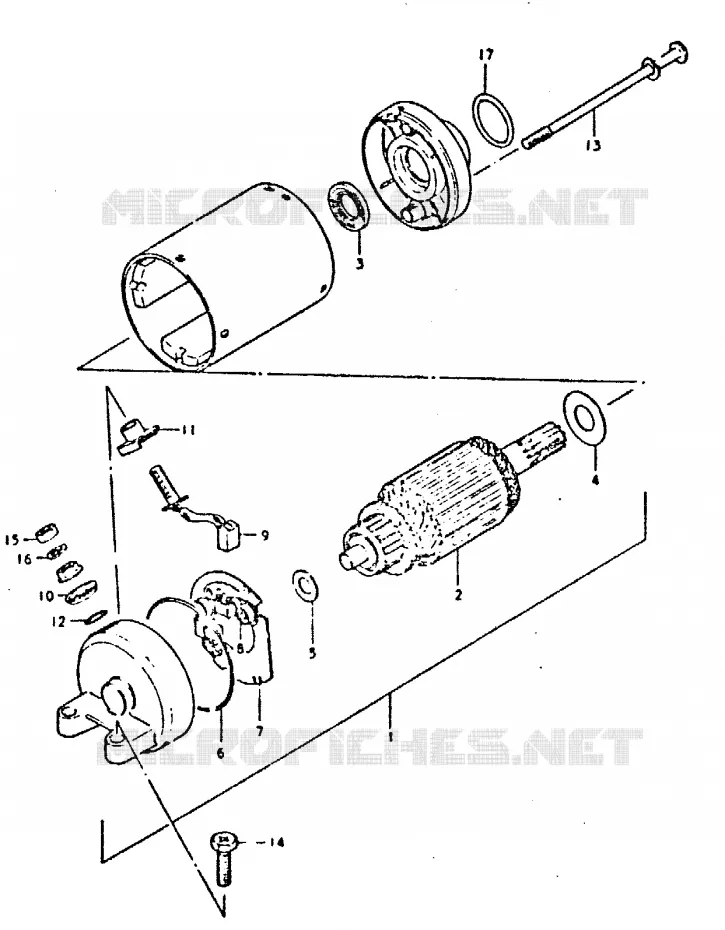 STARTMOTOR Suzuki MOTO 400 GSX 1980  GSX400ET/GSX400ST