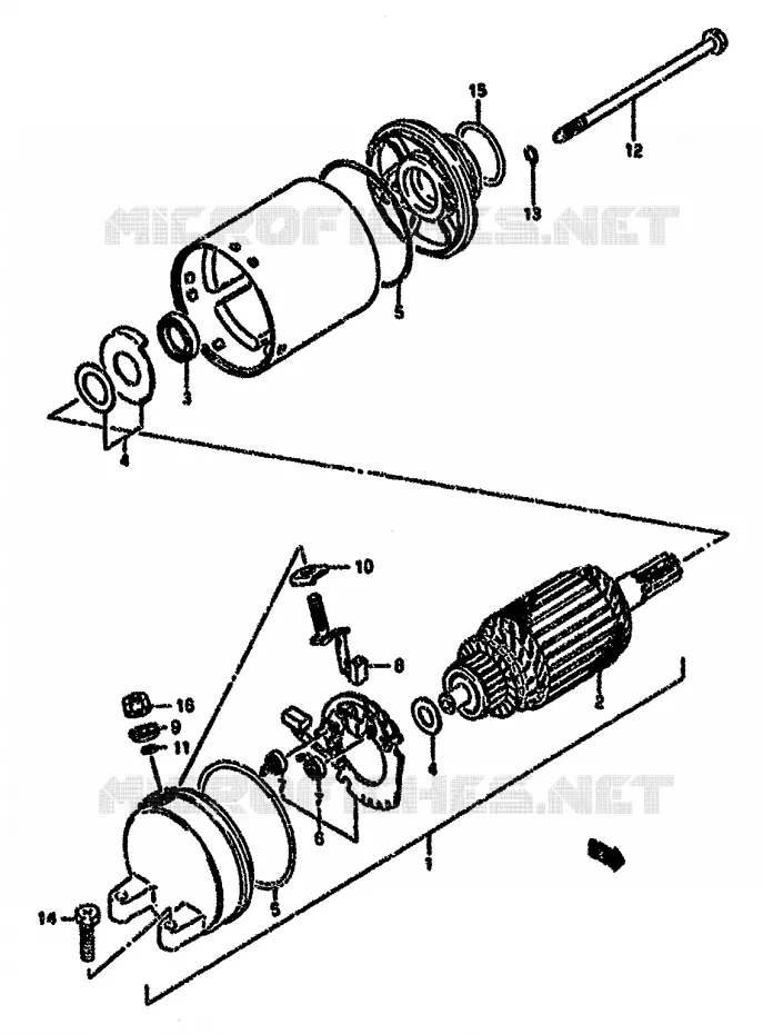 STARTMOTOR Suzuki MOTO 750 GSX-F 1995  GSX750FS(K-T)