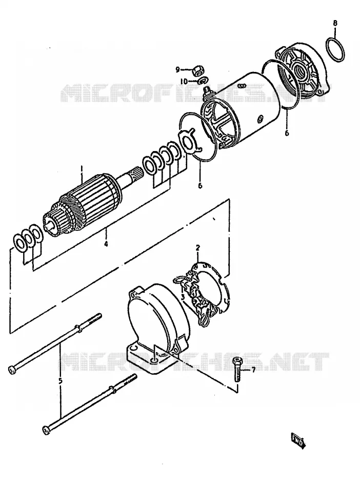 STARTMOTOR Suzuki MOTO 750 GSX-S 1982  GSX750SZ