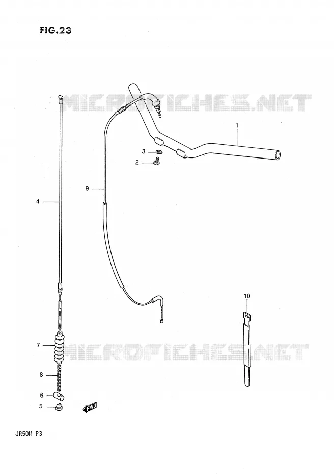 STUUR - KABELS Suzuki MOTO 50 JR 1985  JR50F(P3)